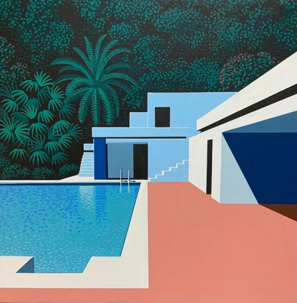 1 壁纸|永井博笔下美妙夏天_腾讯新闻