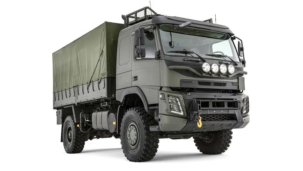 Swedish Volvo showed FMX 8x8 military truck with British armor