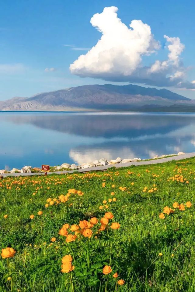 旭日初升夜色沉降这样的赛里木湖你从未见过