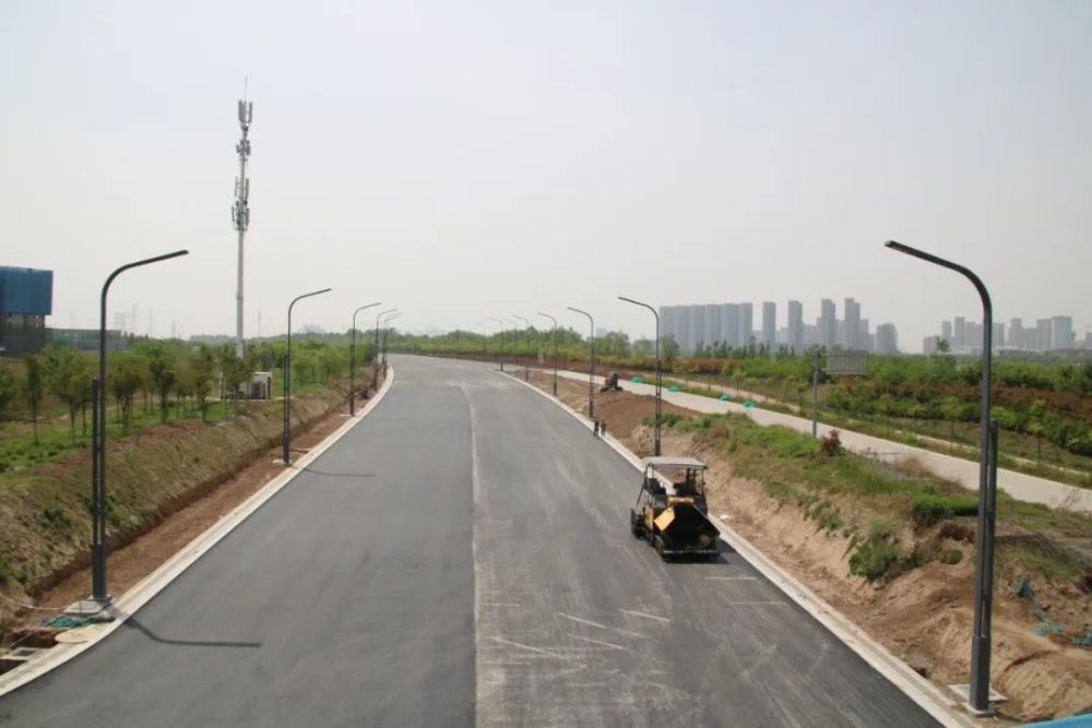 两车道变6车道咸阳河堤路这段即将通车