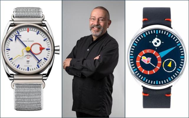 喜欢玩转红蓝黄和几何图形|时尚腕表|louis erard|黄和|ressence|手表