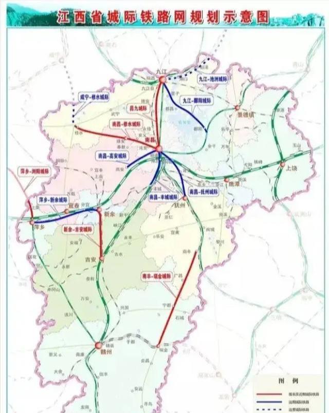 江西规划的四条城际铁路一览,你看好哪一条?