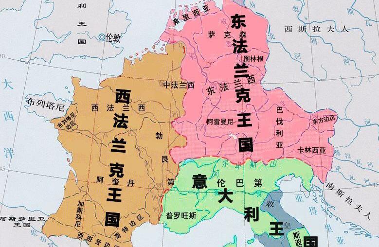 《墨尔森条约》的调整成为后来的法兰西王国,意大利王国和德意志第一