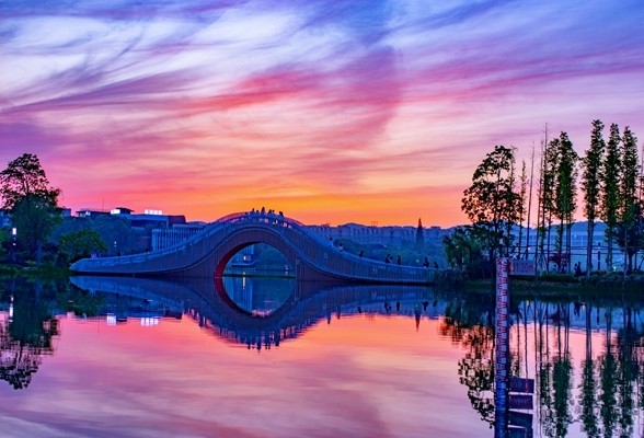 长沙人,来后湖走一走,不要辜负傍晚的微风和绝美的晚霞
