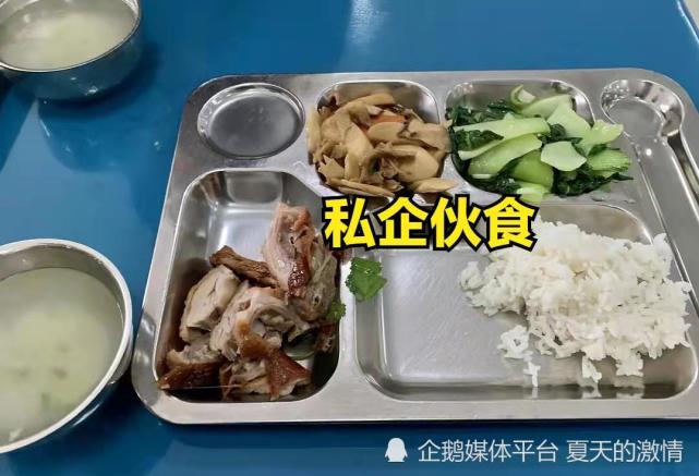 同樣是15元的伙食,先看私企,再看央企,網友:沒對比就沒傷害|食堂|張強