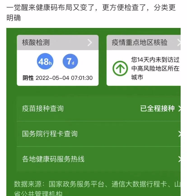 山东健康码又有新变化!