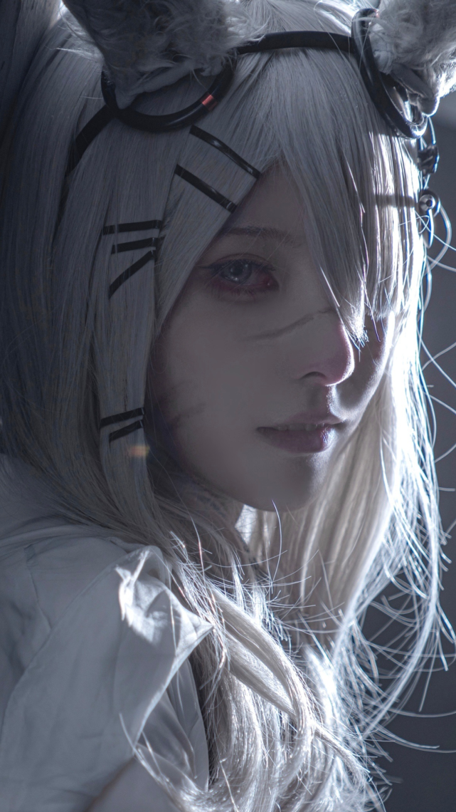 cos明日方舟三周年霜星cos正片爵冷