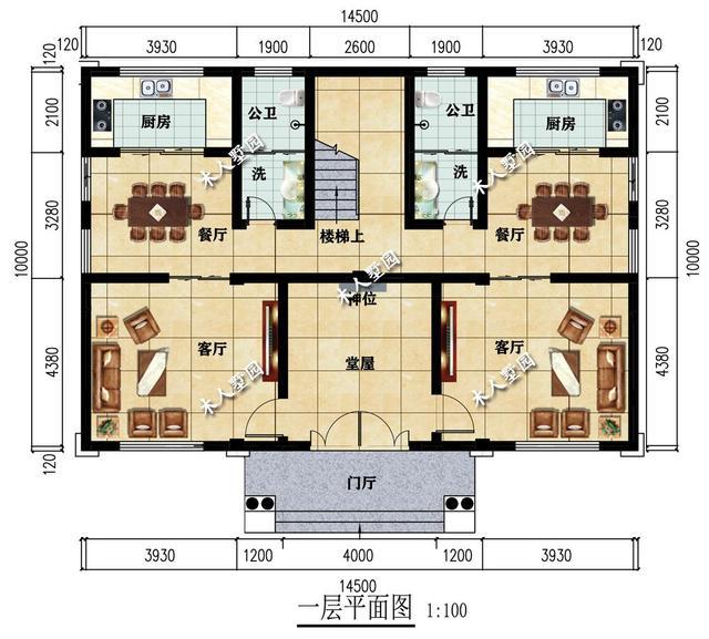 不怕宅基地小150平也能建雙拼別墅兩兄弟完全不用爭吵