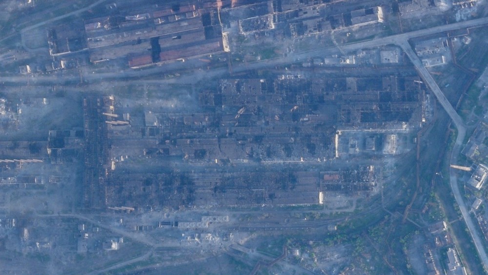 俄乌战争｜卫星显示亚速钢铁厂受损情况japonensisjava好妈妈水多多图片