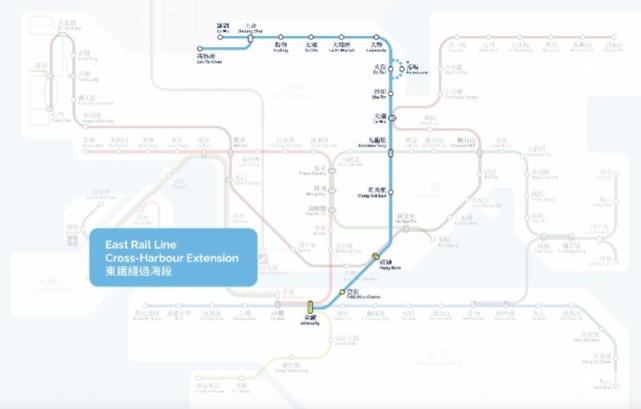香港東鐵線過海段本月15日開通內地旅客可從羅湖直達港島