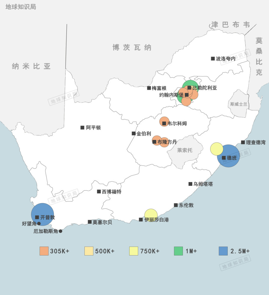 南非人口密度图片