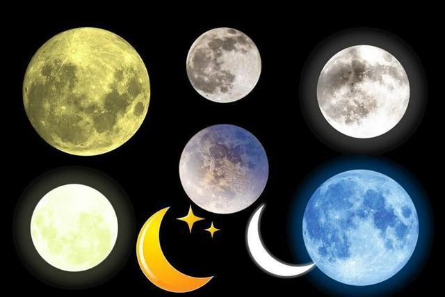 月亮用什么颜色来表示图片
