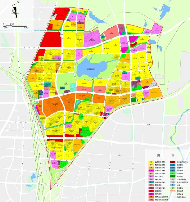 城阳街道东部片区控制性详细规划(已批成果),总用地面积为1098.45公顷
