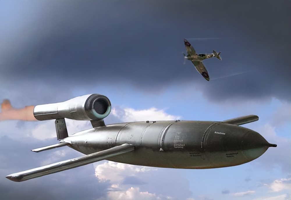 巡航导弹的鼻祖,战时生产数量超3万枚,德国的复仇武器v-1导弹_腾讯