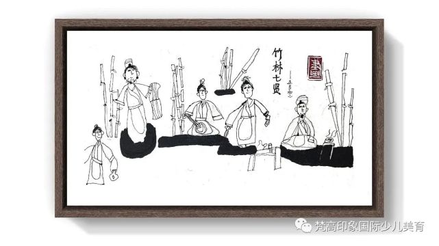 【晨豐文房】歷代名家繪《竹林七賢》:魏晉名士,風華絕代!