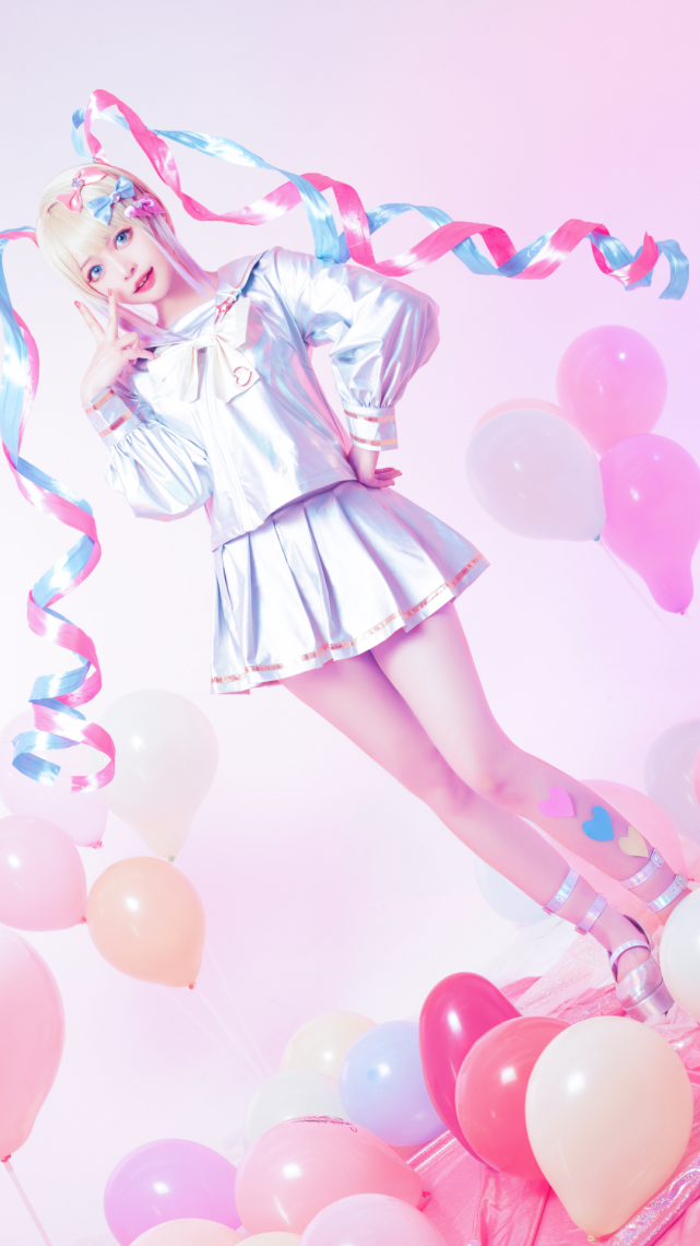 cos:主播女孩重度依赖超天酱cos正片@黑猫猫