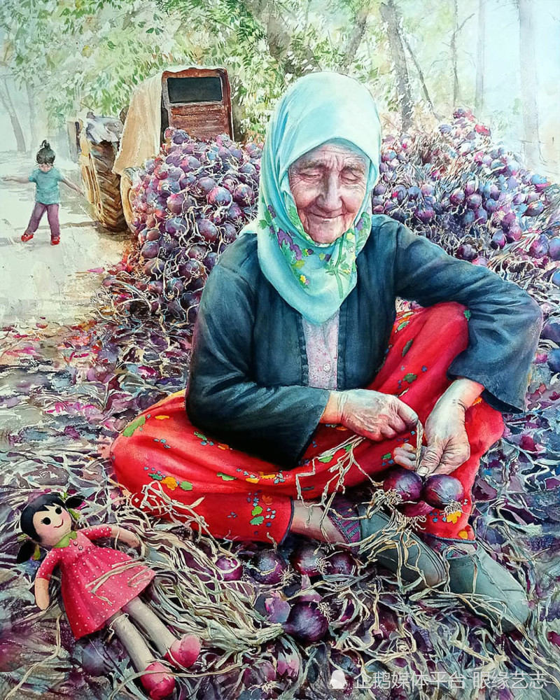 有一种美独属于水土耳其画家rukiyegarip与她的水彩之水
