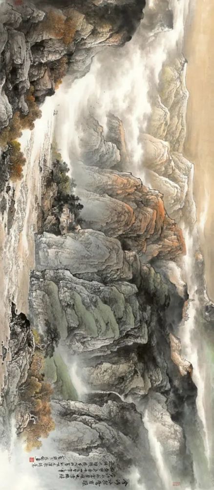 曾刚,施云翔弟子-著名彩墨山水画家杨天佑山水画集,彩墨山水画必学