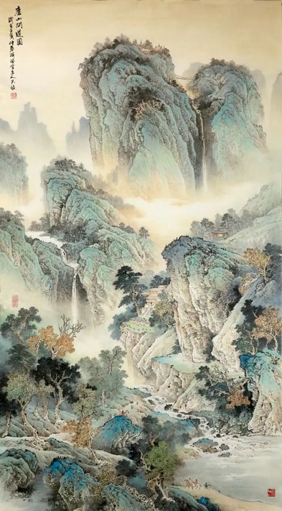 著名彩墨山水画家杨天佑先生百余幅作品欣赏(接受定制,任一尺寸均可)