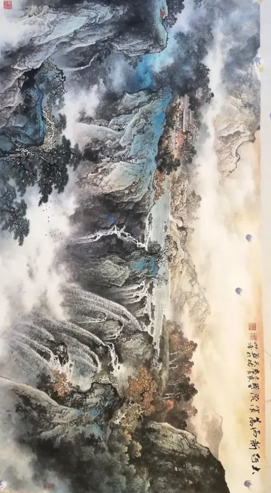 独家重磅著名彩墨山水画家杨天佑先生百余幅作品欣赏接受定制任一尺寸