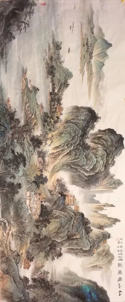 著名彩墨山水画家杨天佑先生百余幅作品欣赏(接受定制,任一尺寸均可)