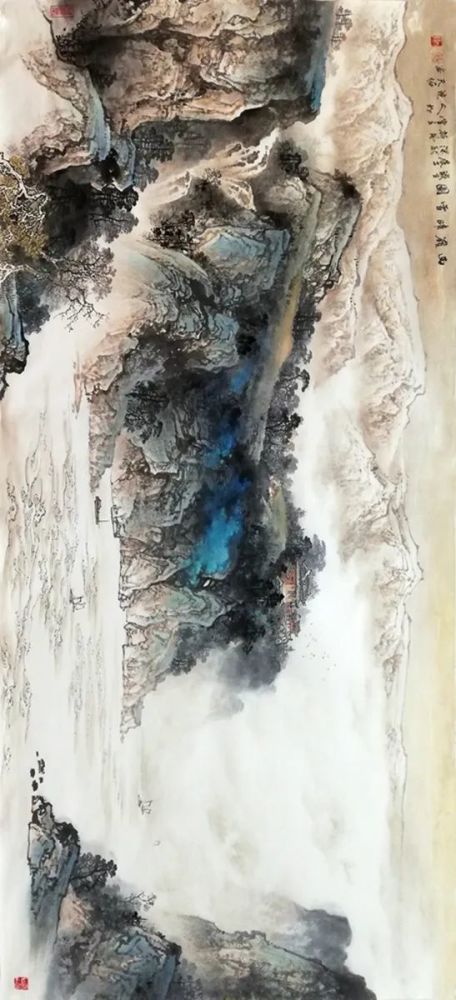 独家重磅著名彩墨山水画家杨天佑先生百余幅作品欣赏接受定制任一尺寸