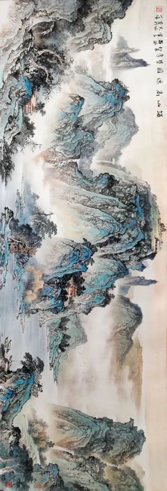 独家重磅著名彩墨山水画家杨天佑先生百余幅作品欣赏接受定制任一尺寸