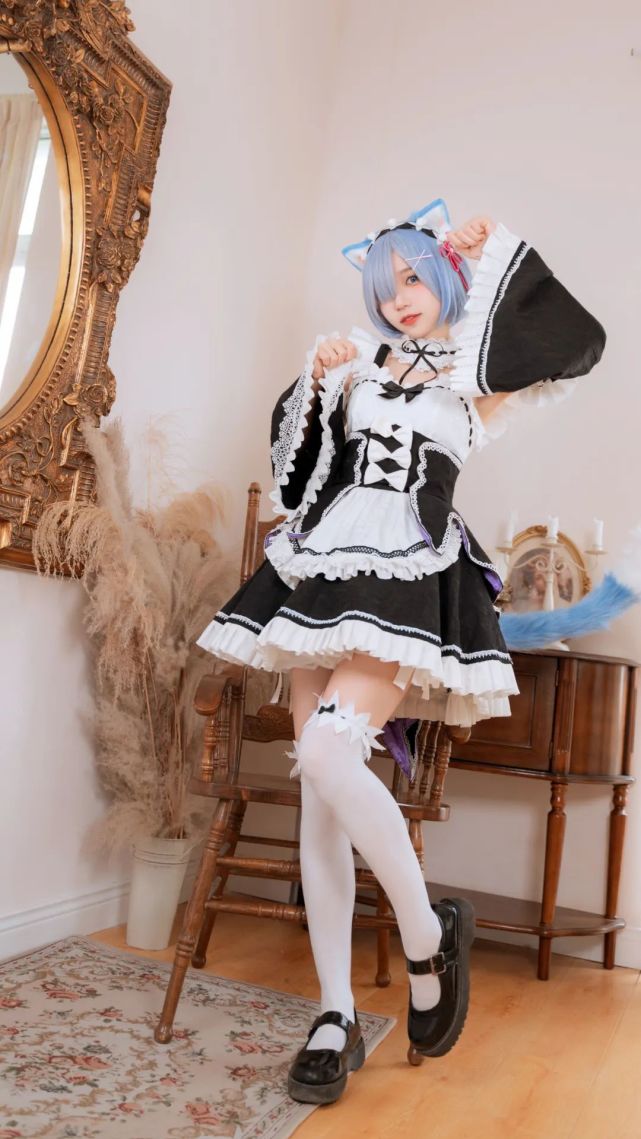cos:女仆蕾姆cos正片@魔法少女蕉