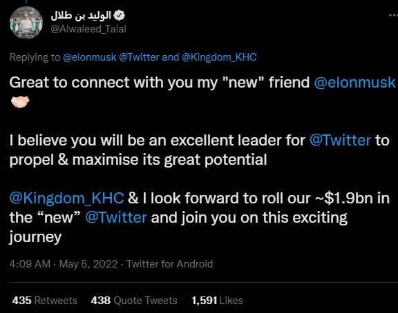 马斯克又筹70亿接管推特：要当“临时CEO”，跟沙特王子“灵魂交易”刘聪老师