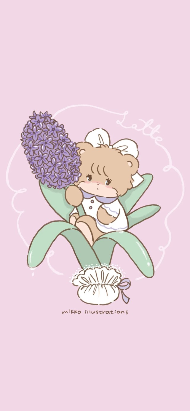 壁纸:可爱到冒泡,满分开心