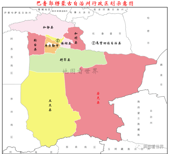 新疆若羌 地图图片