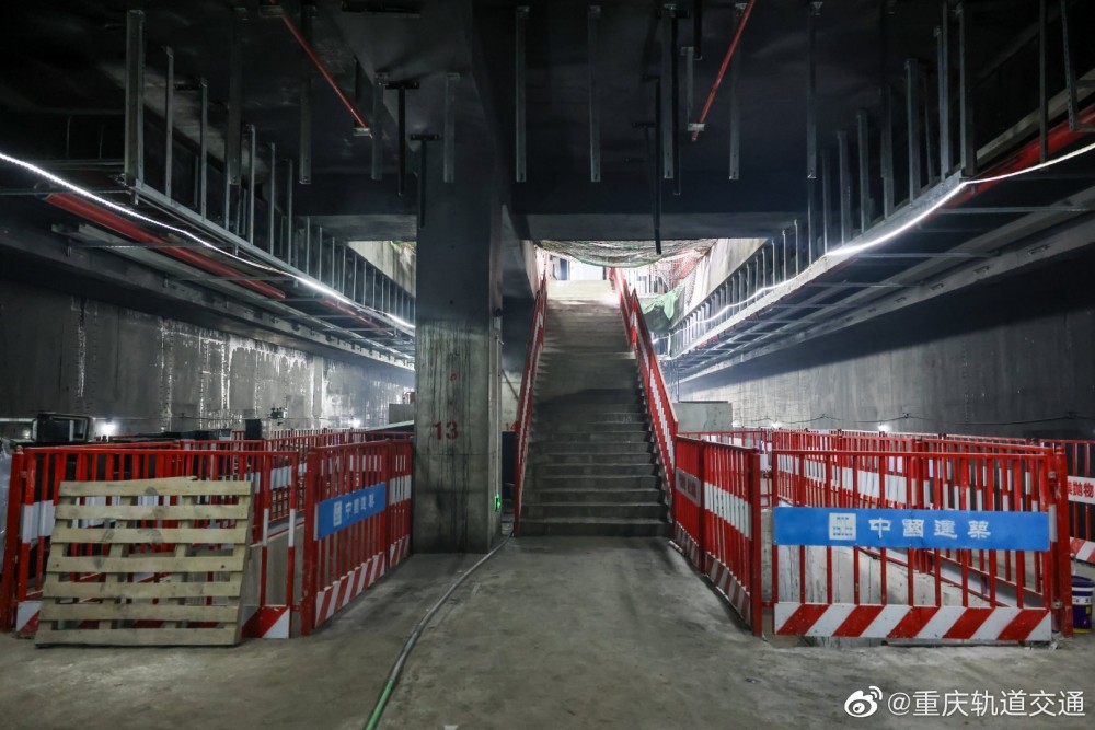 地铁5号线北延伸段新进展甘悦大道站主体结构施工完成