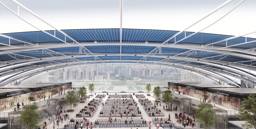 广州深茂铁路南沙站,设计以大潮起珠江为理念_腾讯新闻