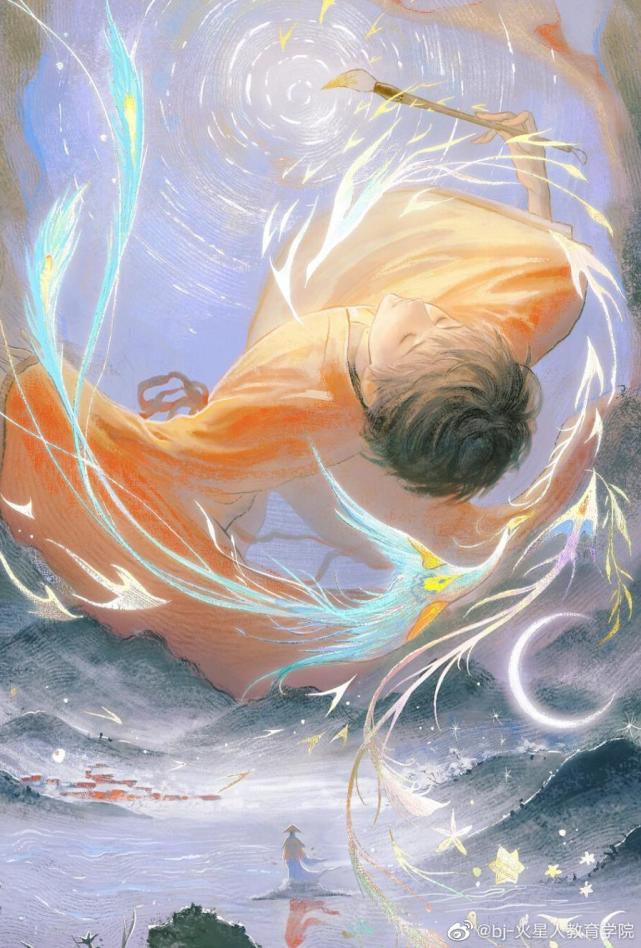 中国风里的玄幻插画