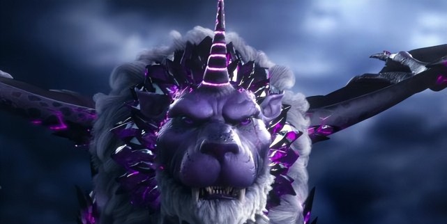 悲催的紫晶翼狮王打了云韵之后就没戏了真论起来萧炎要感谢它