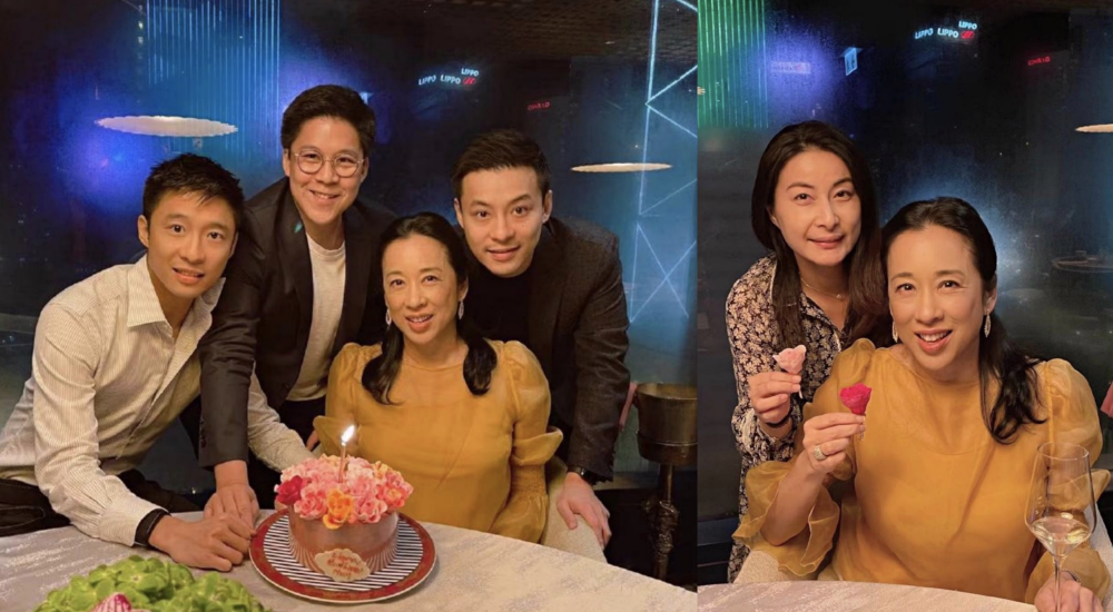 霍启山为妈妈朱玲玲庆祝母亲节,郭晶晶63岁婆婆肌肤光洁年轻漂亮