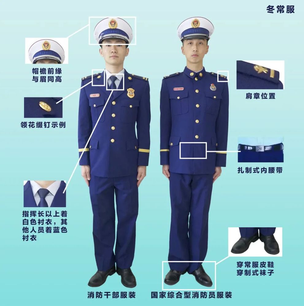 消防救援队伍制式服装着装规范(含专职)_腾讯新闻