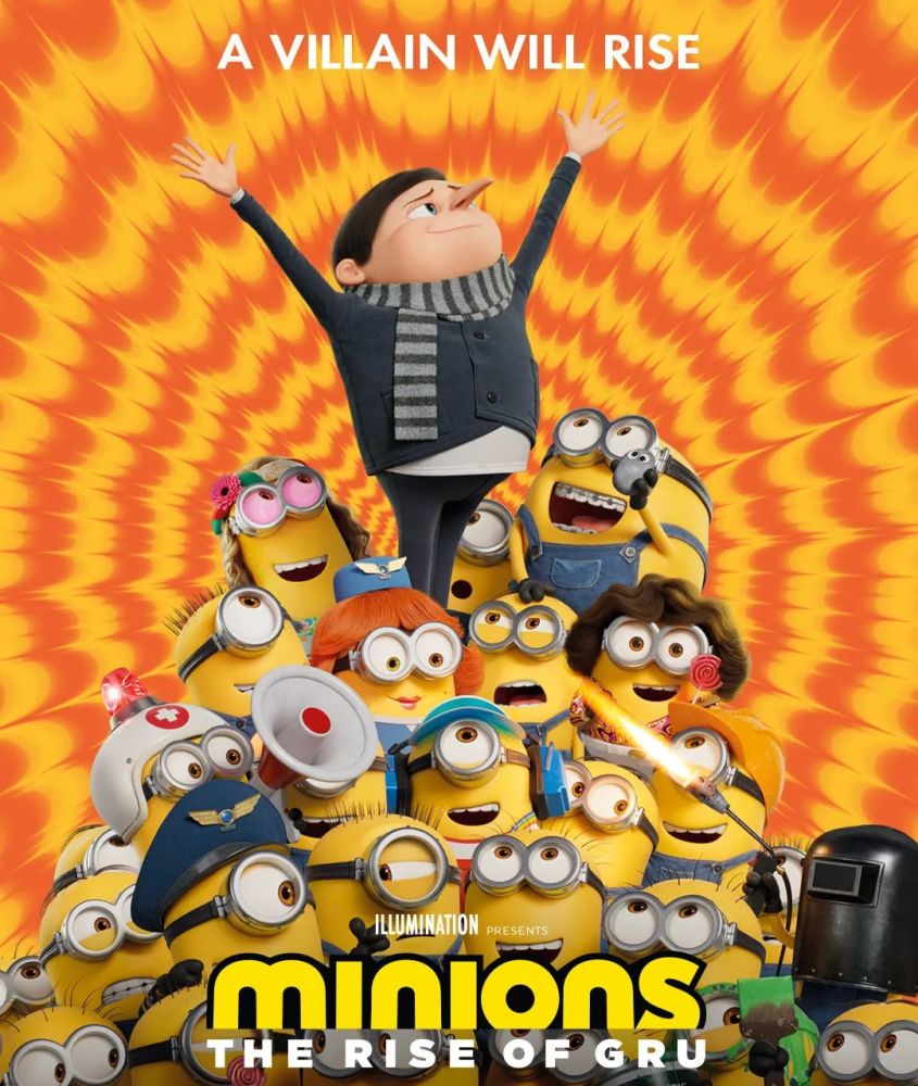 小黄人电影海报!格鲁崛起