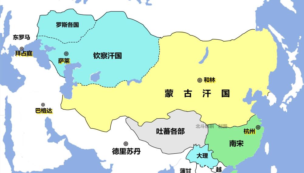 蒙古汗位之争一个地跨亚欧大陆的大帝国最终分裂