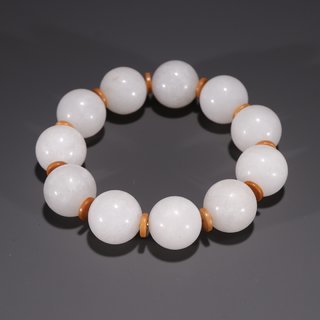 旧藏·和田玉籽料圆珠手串