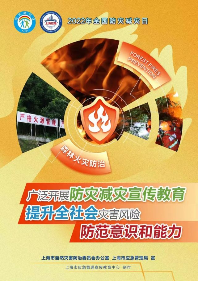 減輕災害風險守護美好家園這組2022年全國防災減災日主題海報請收好