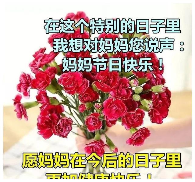 5張溫馨暖心的母親節祝福圖帶字,發給媽媽的母親節祝福暖心文字