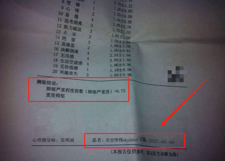 小程序可以合成這種診斷書,這位網友所說的話都是假的,他根本沒有抑鬱