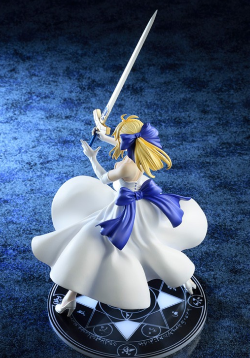 fateubw白色礼服版呆毛王手办再版自带变色效果c妈太懂了