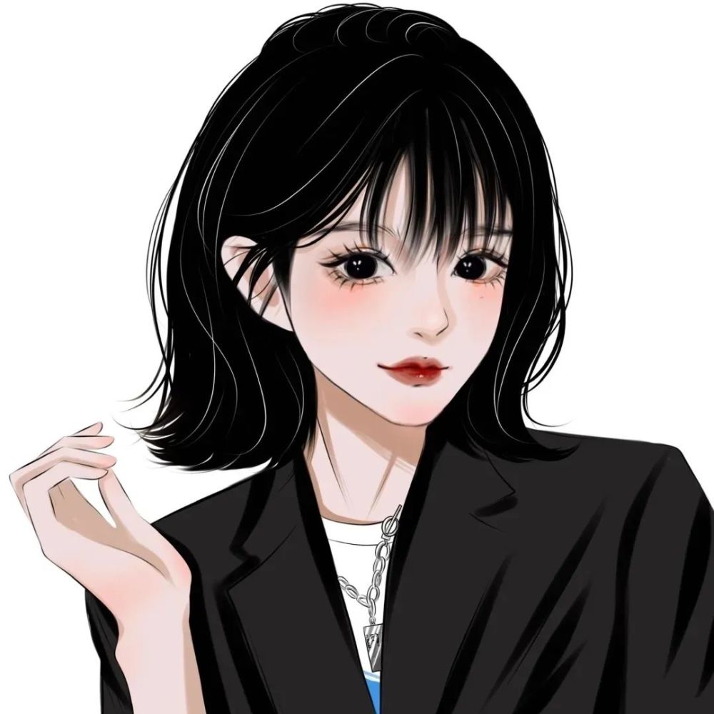动漫卡通女生手绘头像甜酷女孩的最爱