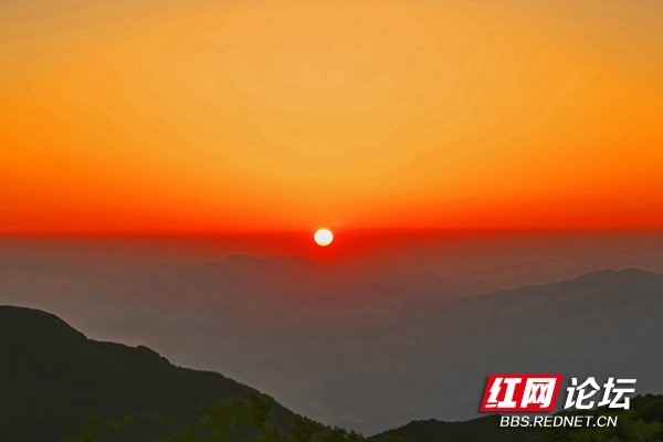 陪你看日出我在大围山七星峰等你