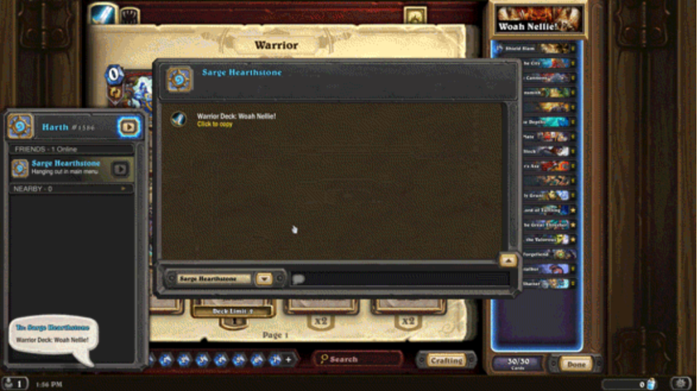 Hearthstone chat