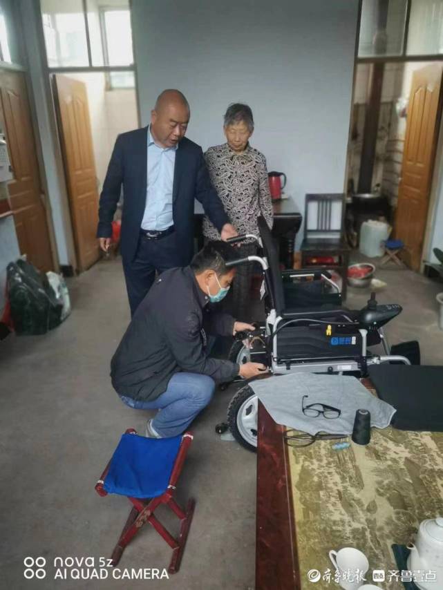 书记,自费3000余元为村民买电动轮椅|泰安|刘广鹏|庄村|残疾人|宋洪增