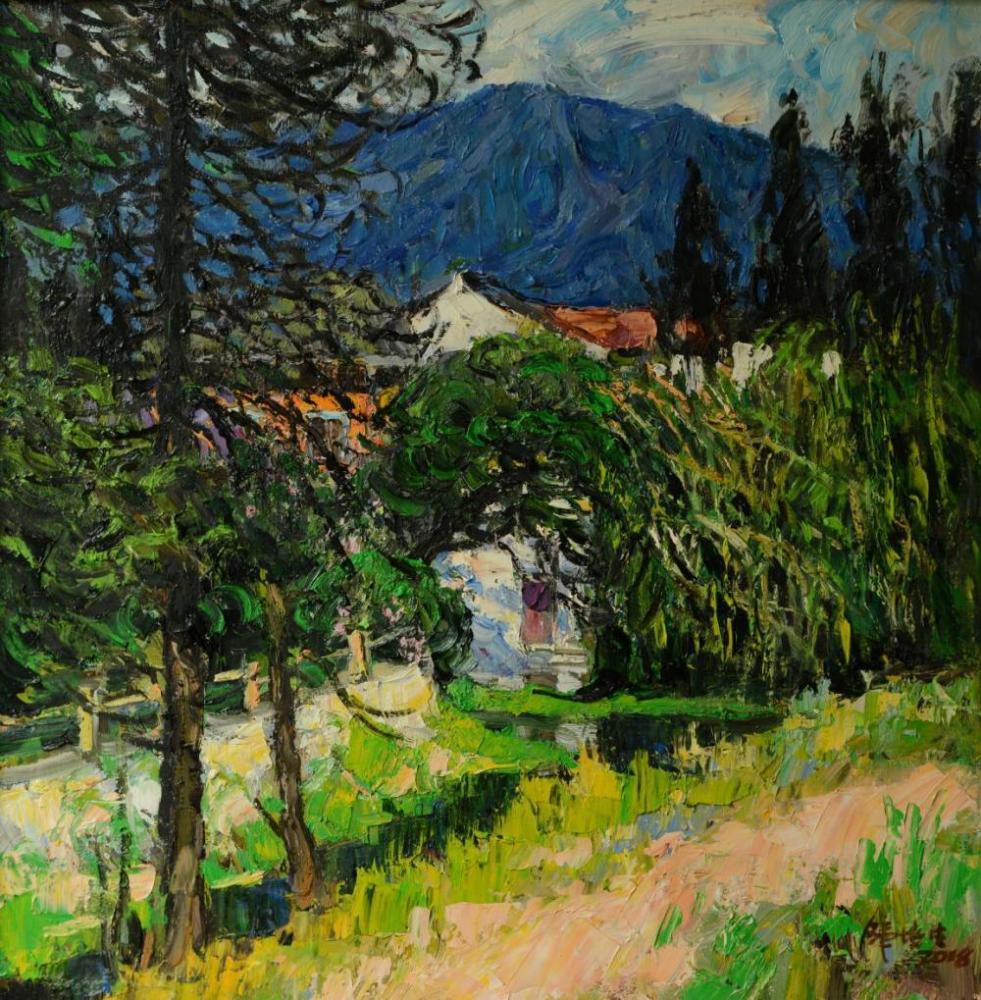 韩培生出生于上海的油画家数十年来深耕浙东终成浙东油画扛鼎人物