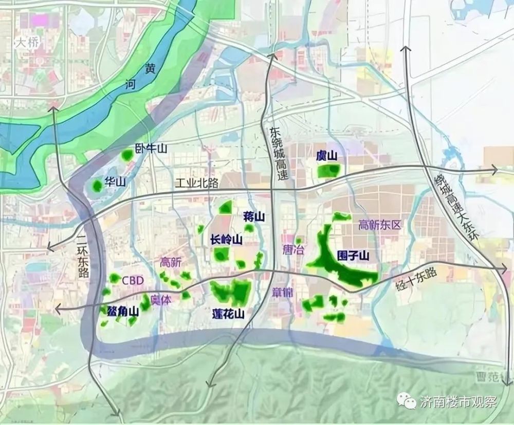 山東產研院,濟南藥谷等眾多產業在此分佈,唐冶片區有眾多商務辦公項目